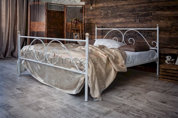 Кованая кровать Анталия с 2 спинками (Francesco Rossi)